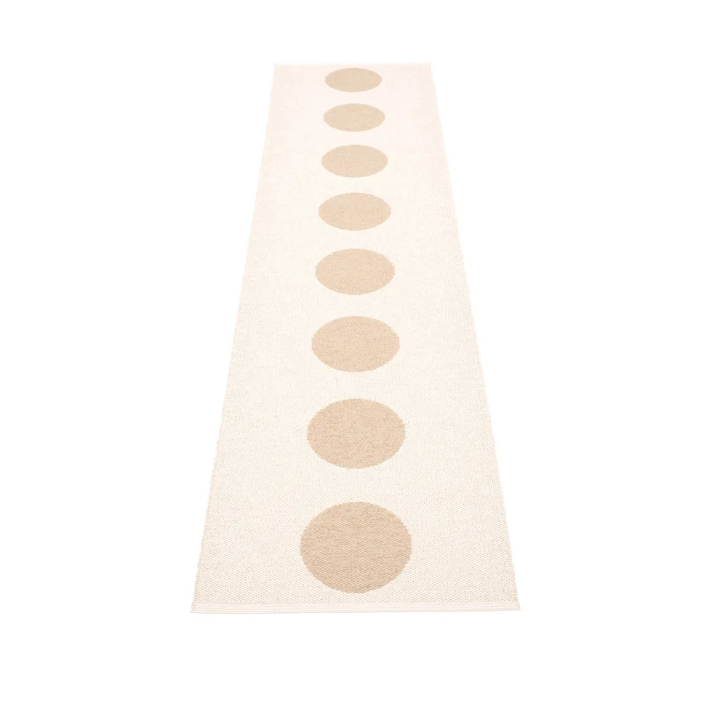 Vera gångmatta, beige/vanilla, 70x375 cm Pappelina