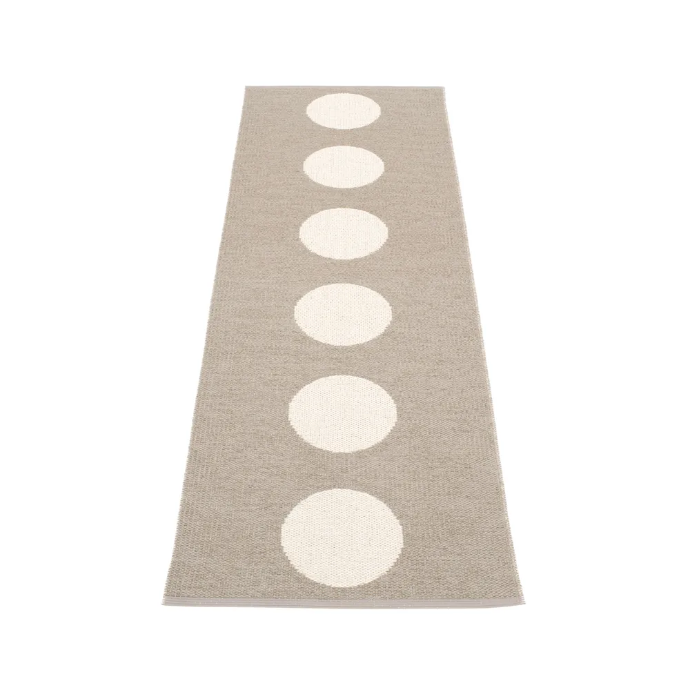 Vera gångmatta mud/vanilla, 70x225 cm Pappelina