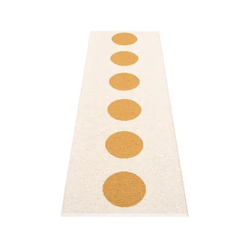 Vera gångmatta - ochre/vanilla, 70x150 cm - Pappelina