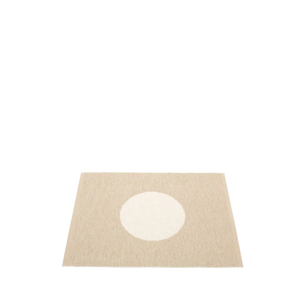 Vera small one matta, beige/vanilla, 70x90 cm Pappelina