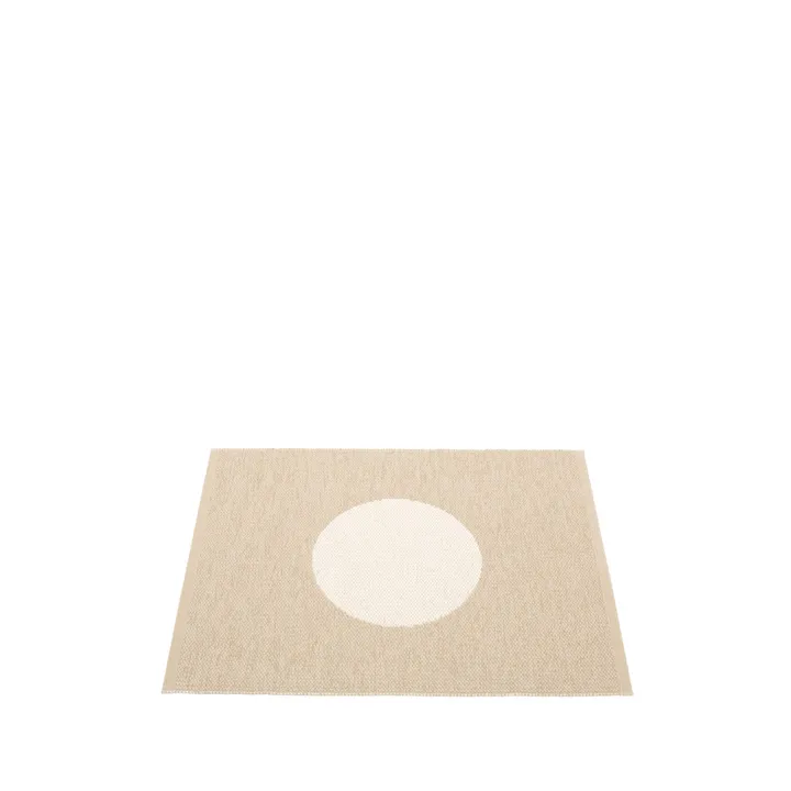 Vera small one matta - beige/vanilla, 70x90 cm - Pappelina