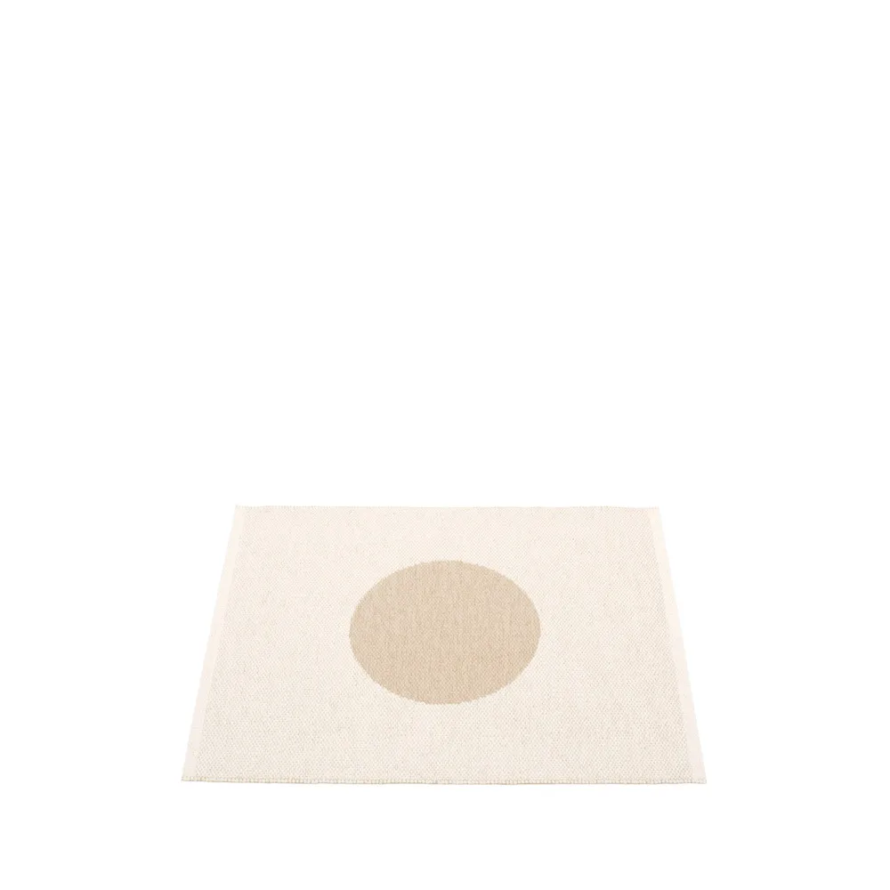 Vera small one matta, beige/vanilla, 70x90 cm Pappelina