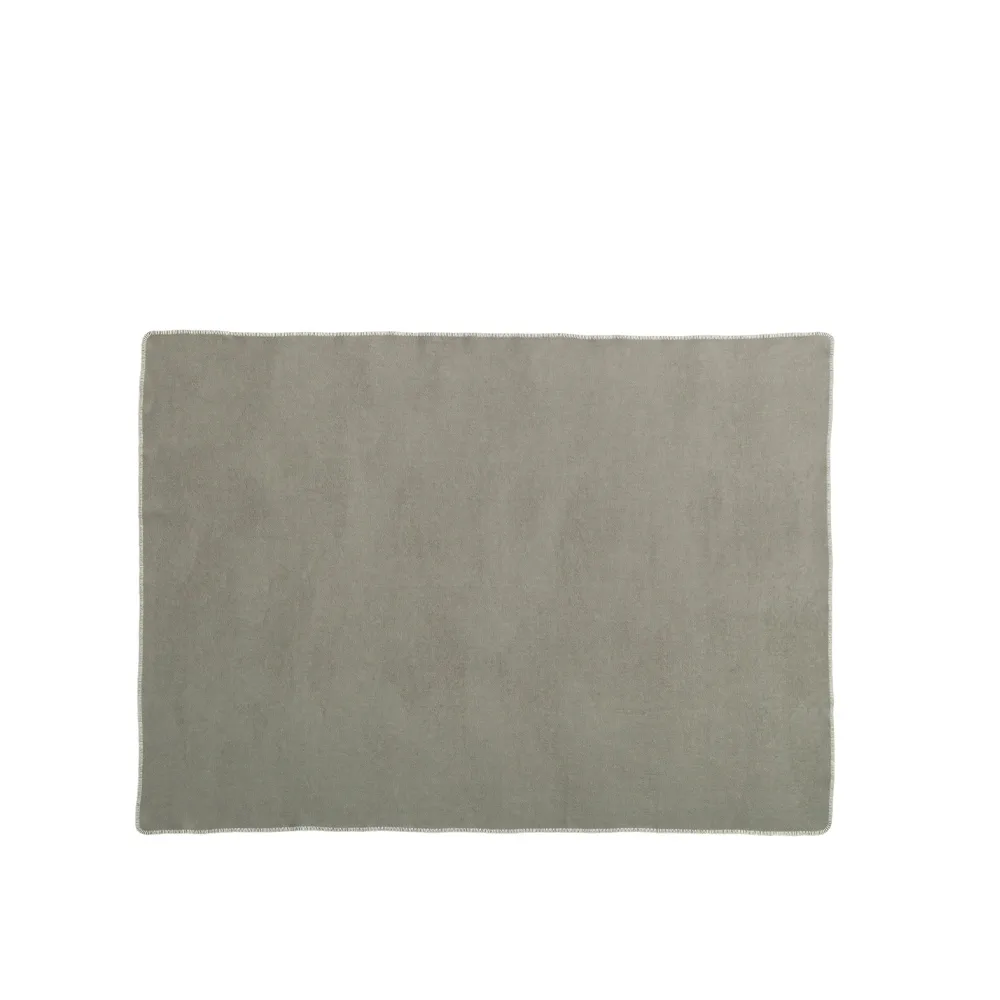 Ylva pläd, dark linen/linen Pappelina