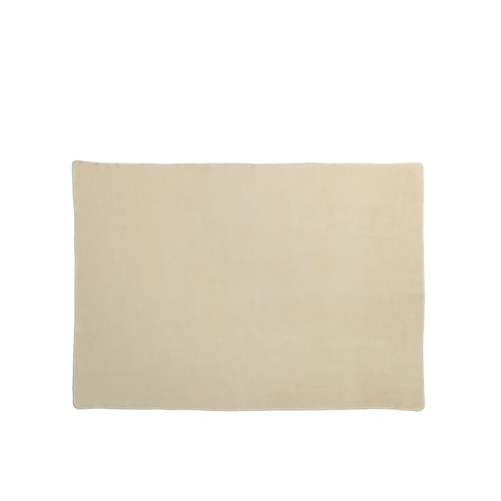 Ylva pläd, ochre/cream Pappelina