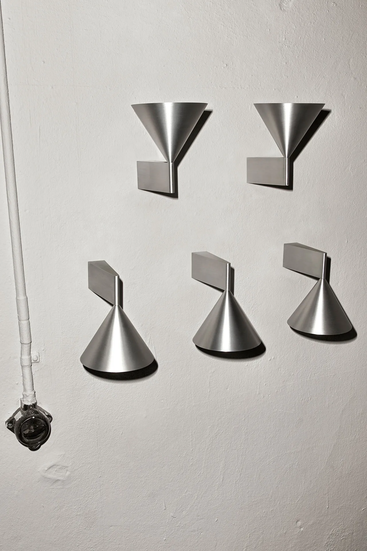 Apollo 14 vägglampa, Aluminium Pholc