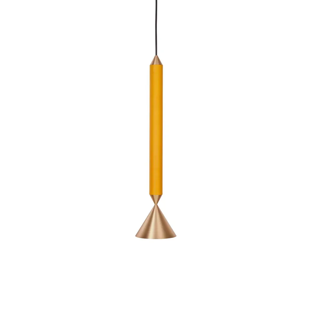 Apollo 39 pendel, honey gold, mässing Pholc