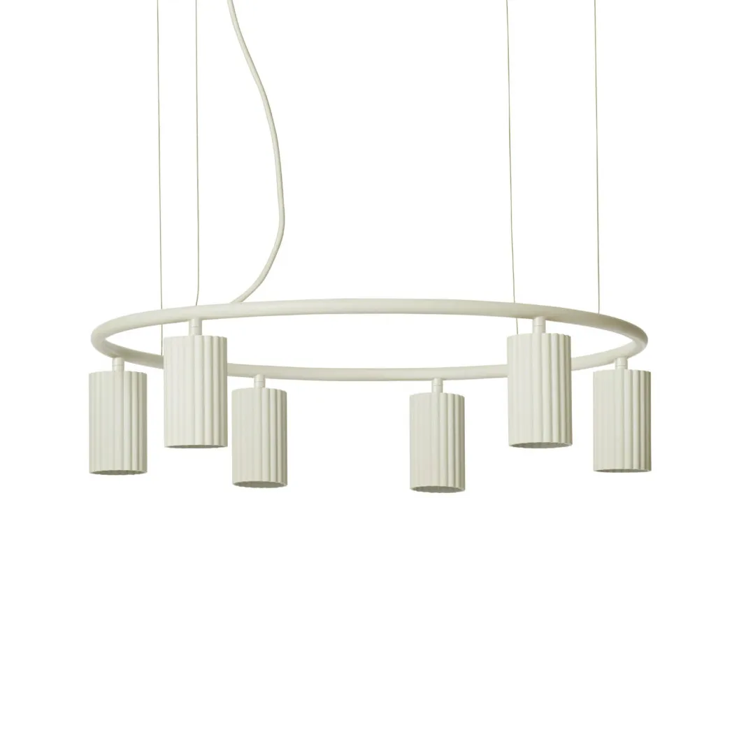 Donna Circle 60 taklampa, Linen Pholc