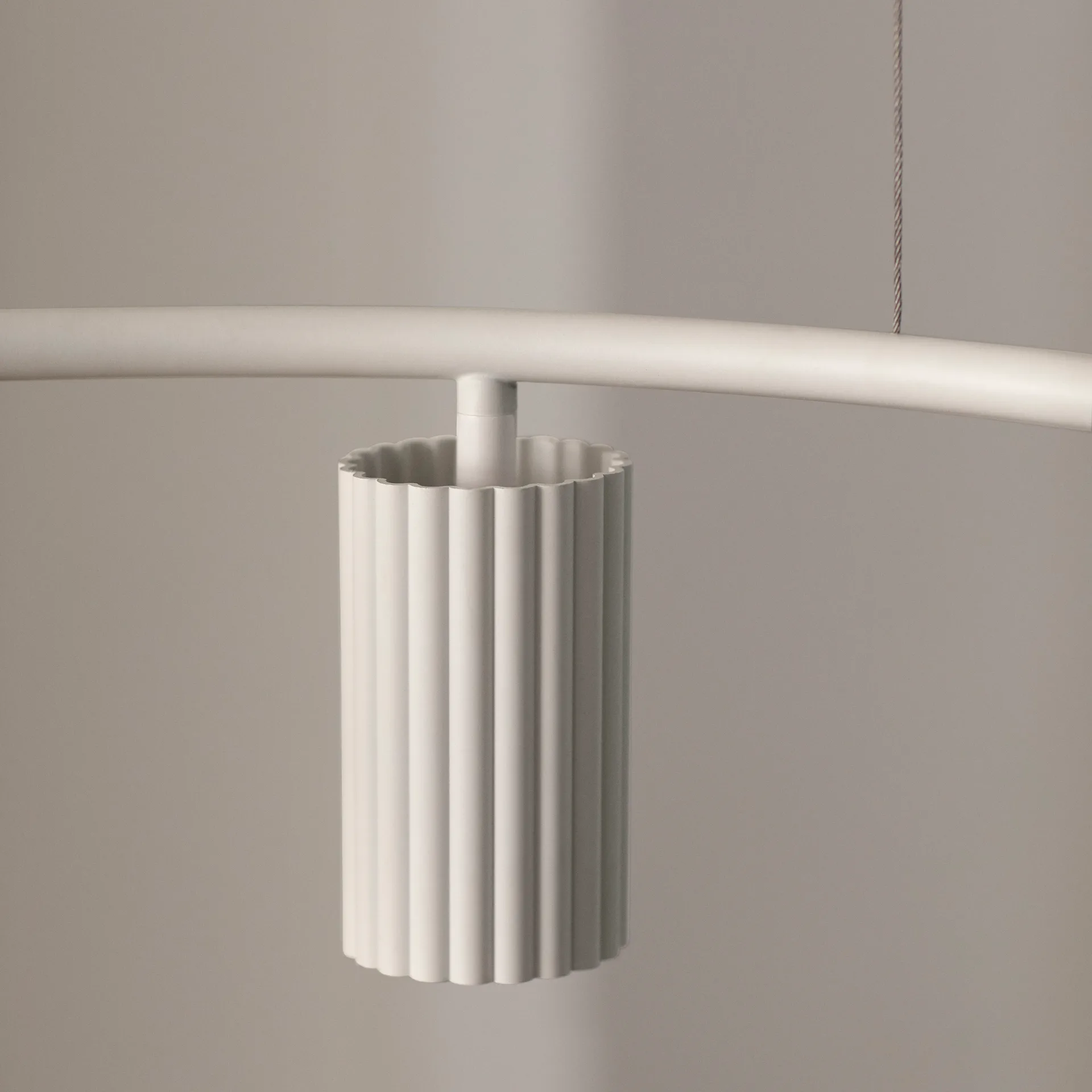 Donna Circle 60 taklampa, Linen Pholc
