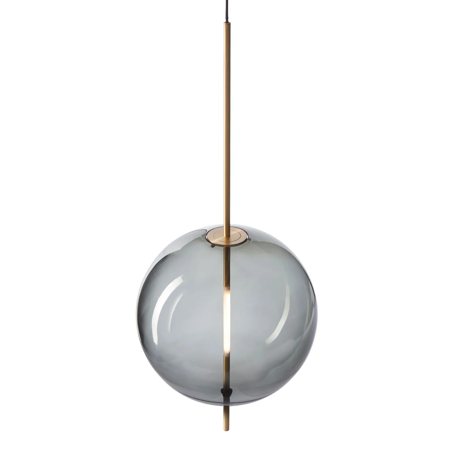 Kandinsky 45 taklampa, Smoked grey Pholc