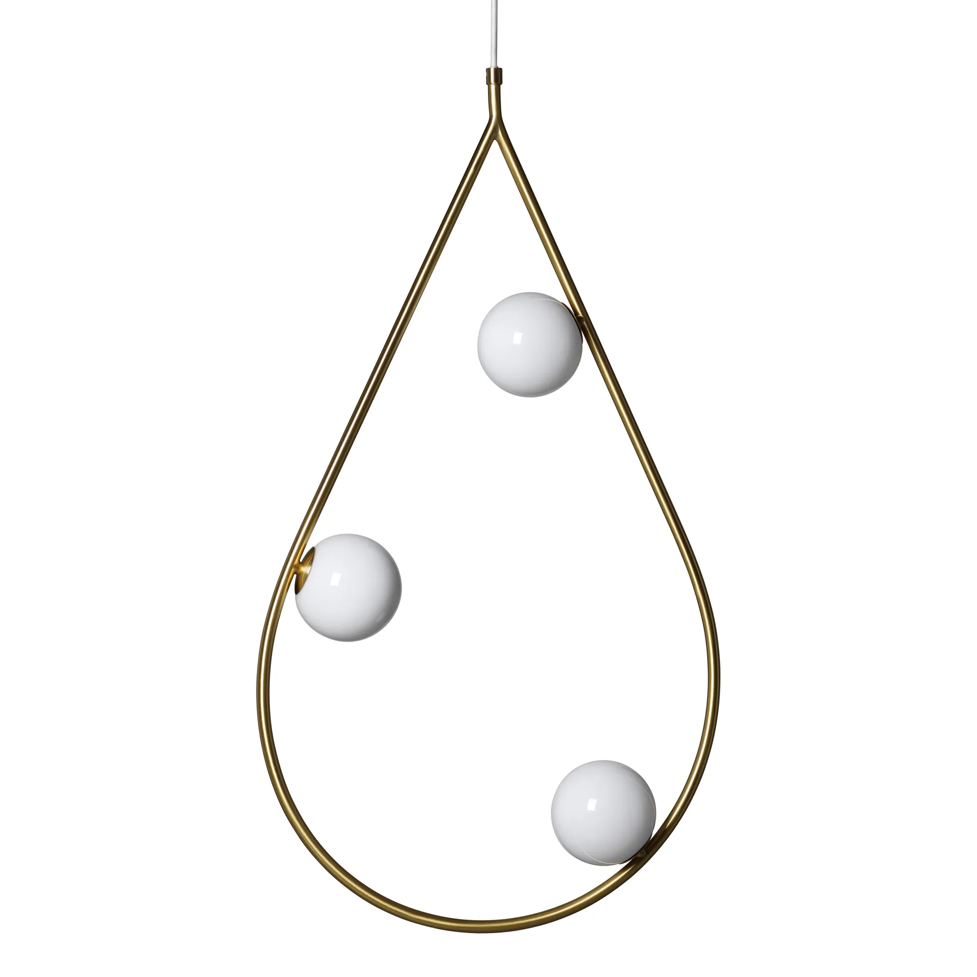Pearls 80 taklampa, mässing Pholc