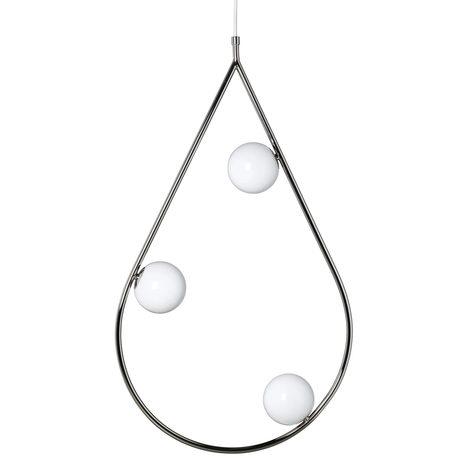 Pearls 80 taklampa, nickel Pholc