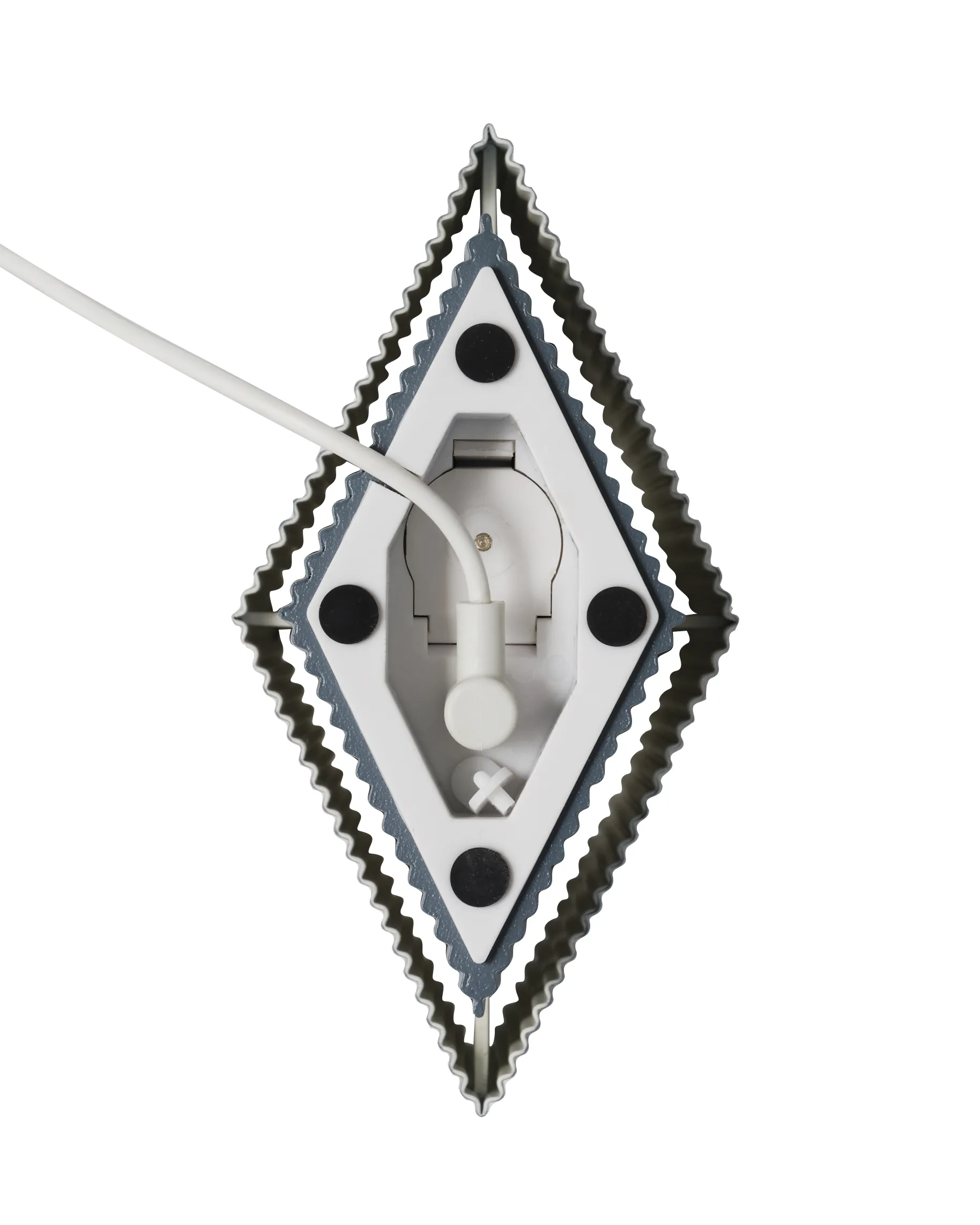 Romb Mini portabel bordslampa 19 cm, Cotton Pholc
