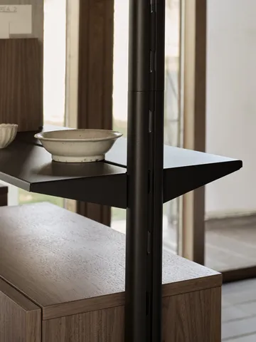 Pira G2 hyllsystem F C B Black/Walnut 240-247 cm - Pira