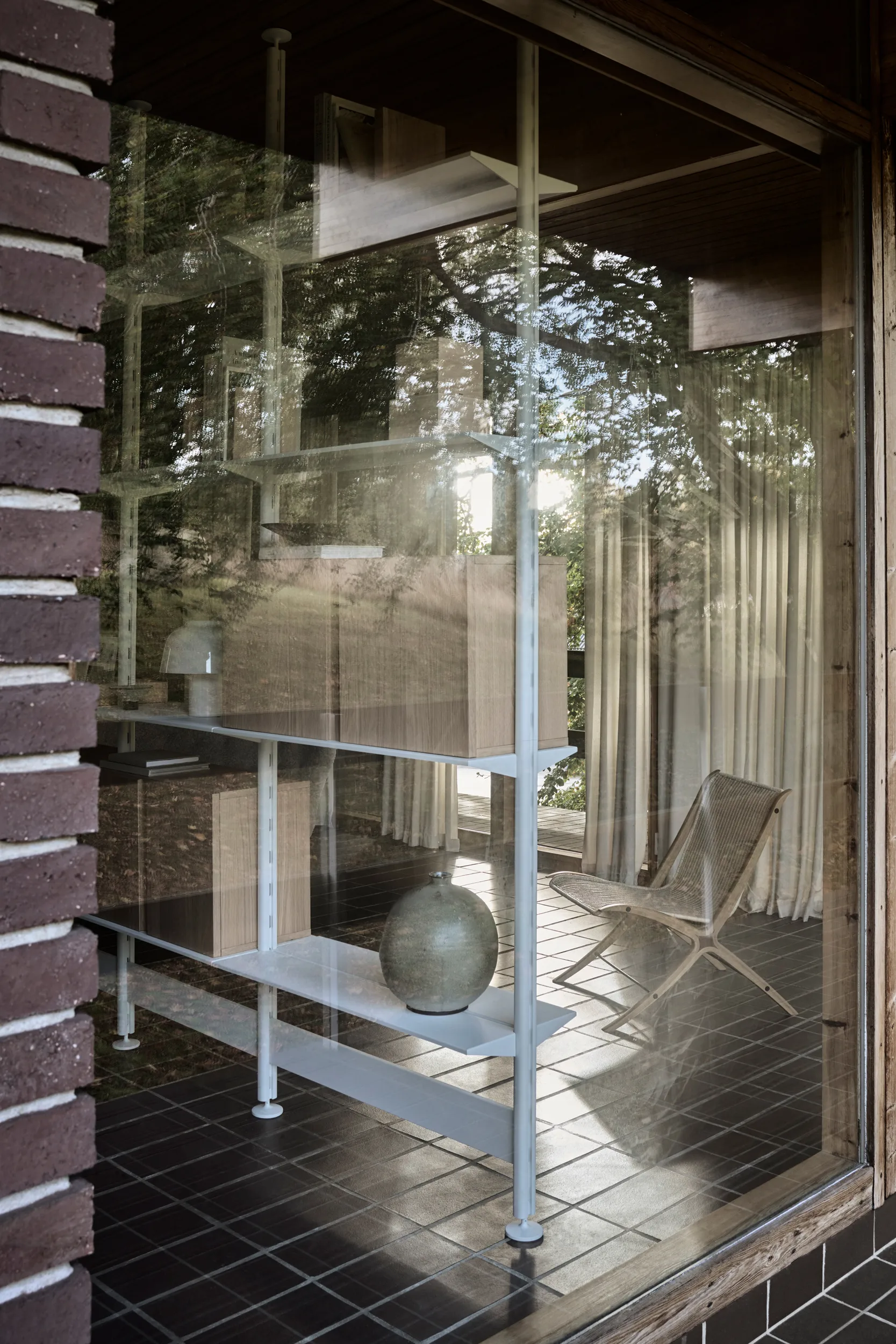 Pira G2 hyllsystem F C B White/Oak 256-264 cm Pira