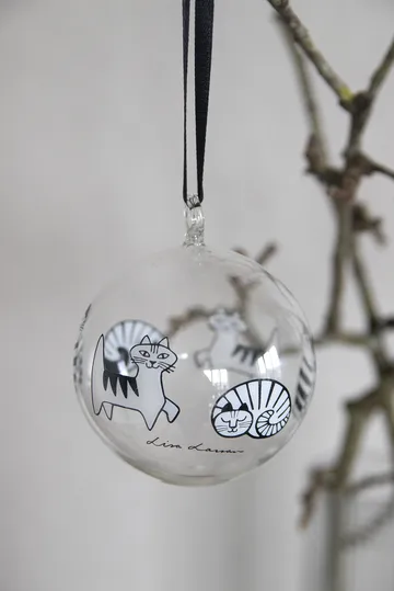 Lisa Larson katter julgranskula - White-black - Pluto Design