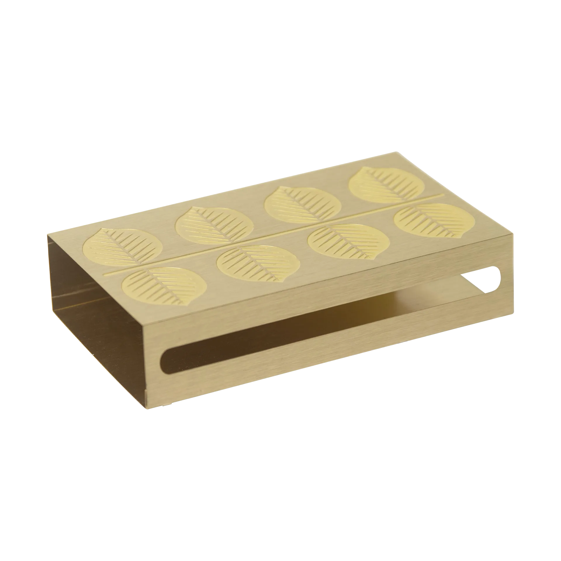 Stig L Berså tändsticksfodral 6,8x12 cm, Guld Pluto Design