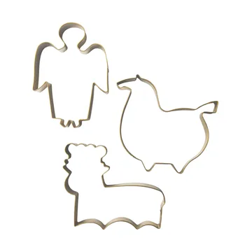 Stig L pepparkaksform 3 delar - Guld - Pluto Design