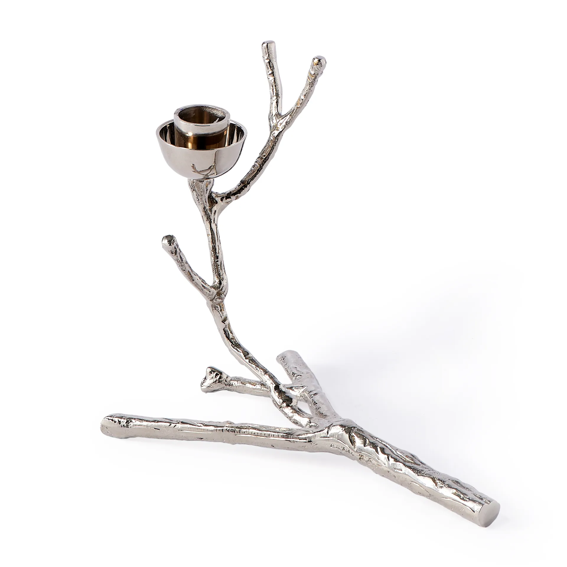 Twiggy ljusstake XS 14 cm, Silver POLSPOTTEN
