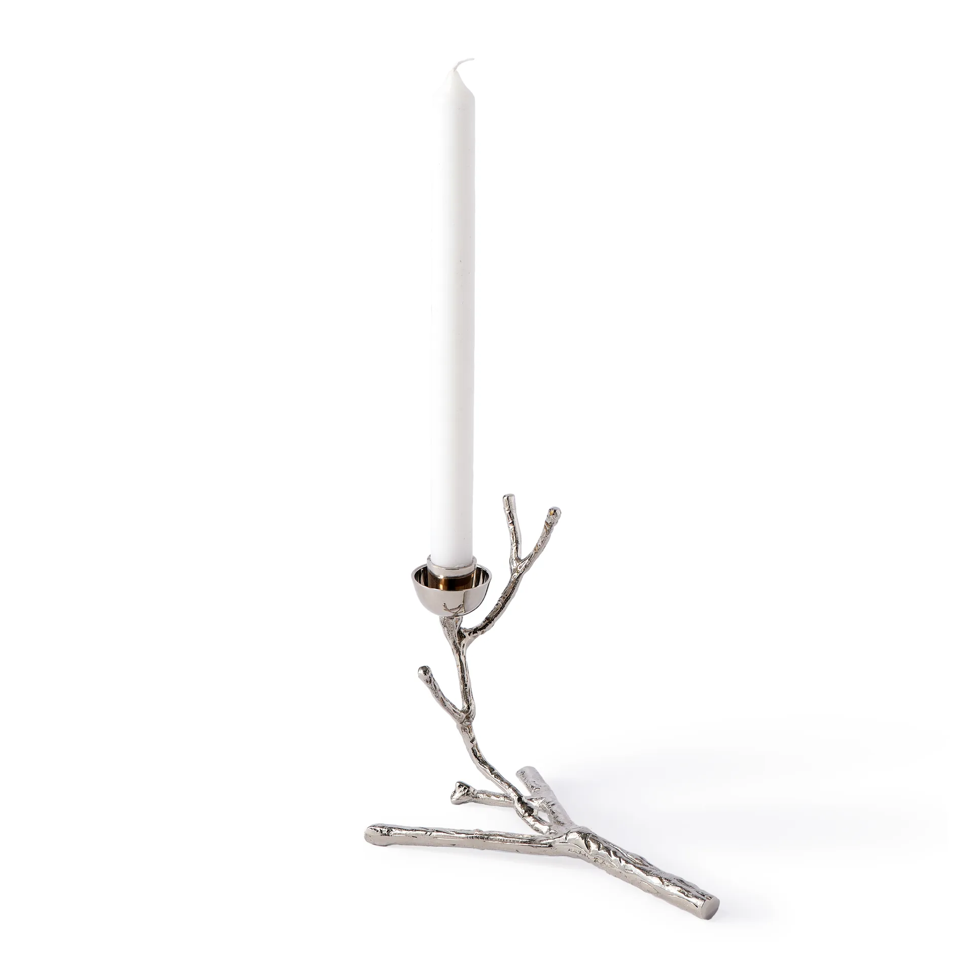 Twiggy ljusstake XS 14 cm, Silver POLSPOTTEN