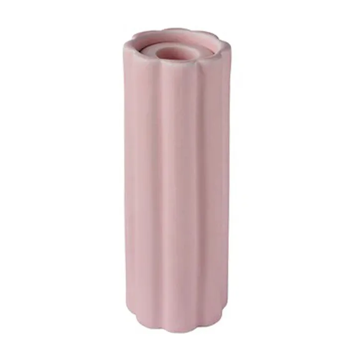 Birgit vas/ljuslykta 17 cm - Lily rosa - PotteryJo