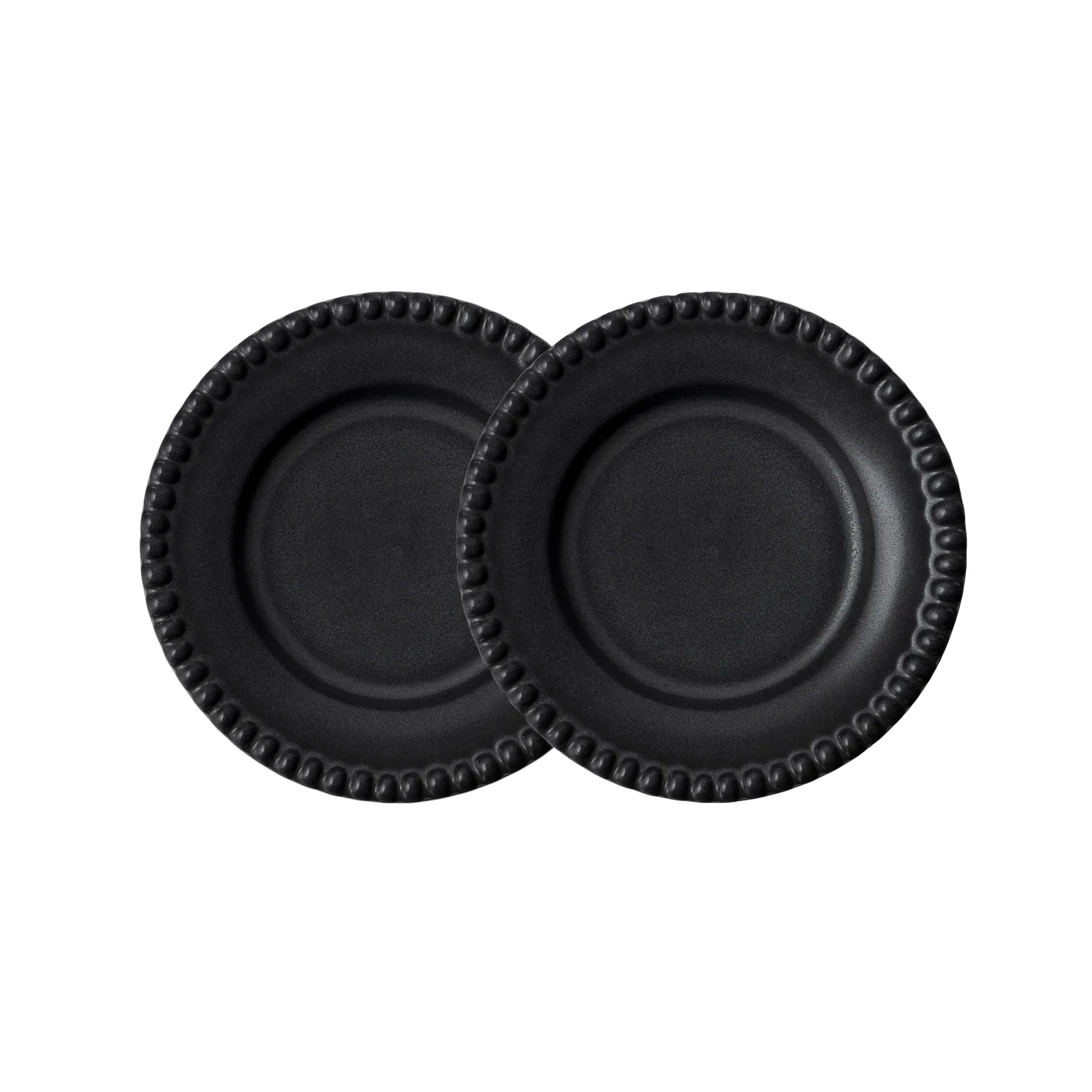 Daria assiett Ø18 cm 2-pack, Ink black PotteryJo