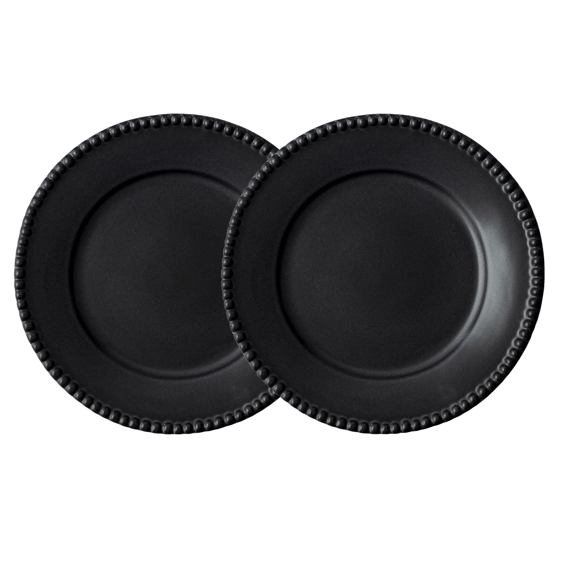 Daria mattallrik Ø28 cm 2-pack, Ink black PotteryJo