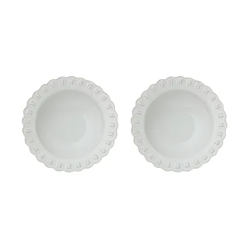 Tulipa djup tallrik Ø23 cm 2-pack - White - PotteryJo