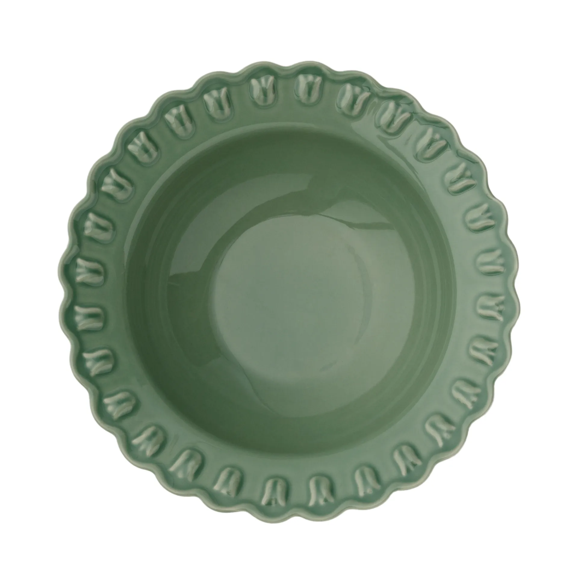 Tulipa serveringsskål large Ø30 cm, Verona green PotteryJo