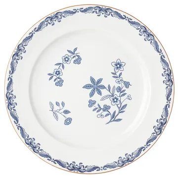 Ostindia tallrik flat - Blå, Ø21 cm - Rörstrand