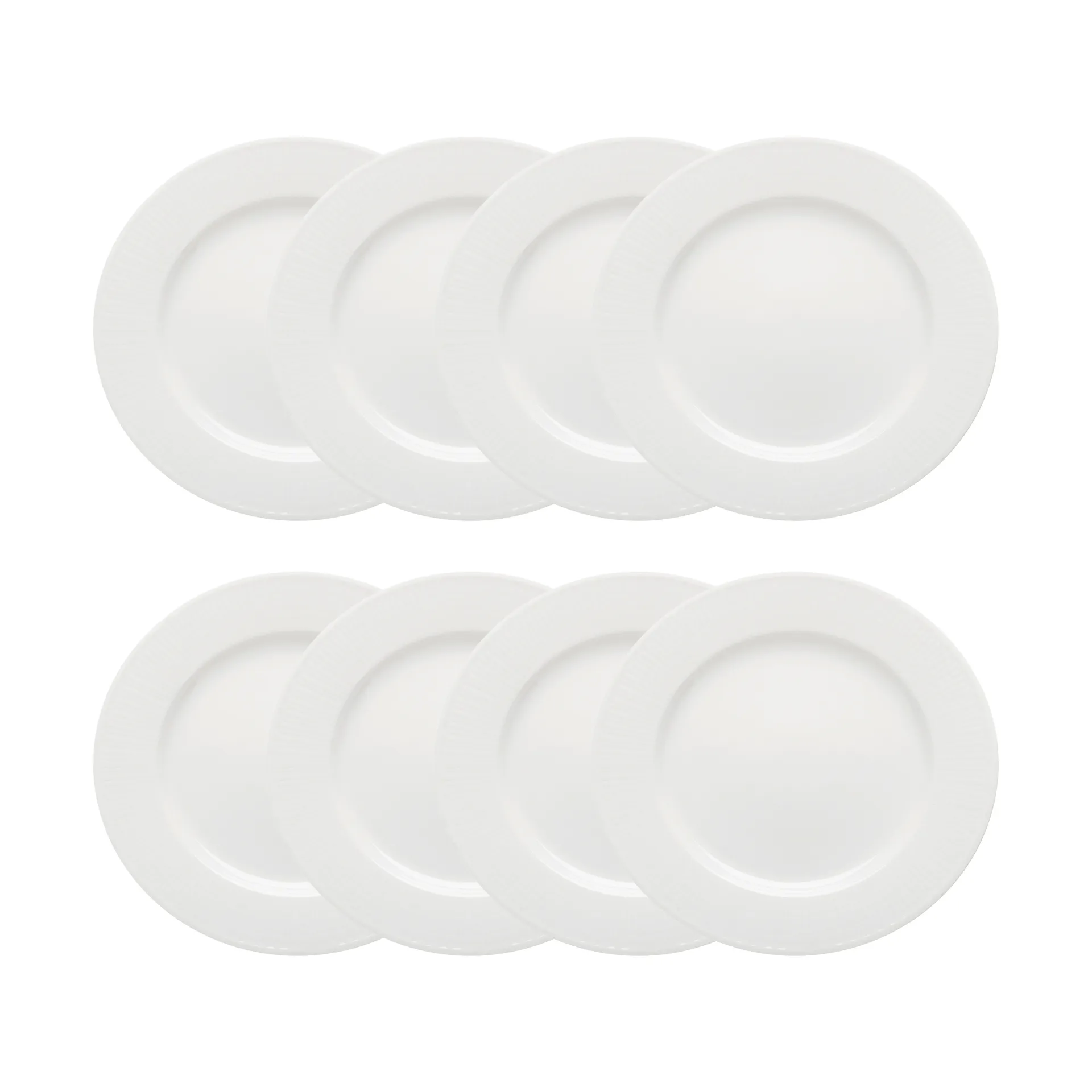Swedish Grace assiett Ø17 cm 8-pack - Snö (vit) Rörstrand