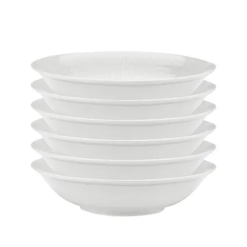 Swedish Grace djup tallrik 19 cm, 6-pack snö (vit) - Rörstrand