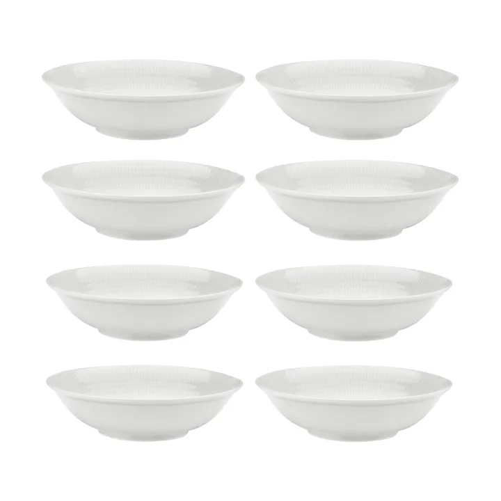 Swedish Grace djup tallrik Ø19 cm 8-pack - Snö (vit) - Rörstrand