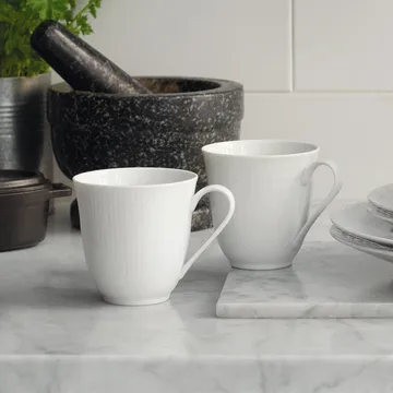 Swedish Grace mugg 30 cl, 6-pack snö (vit) - Rörstrand