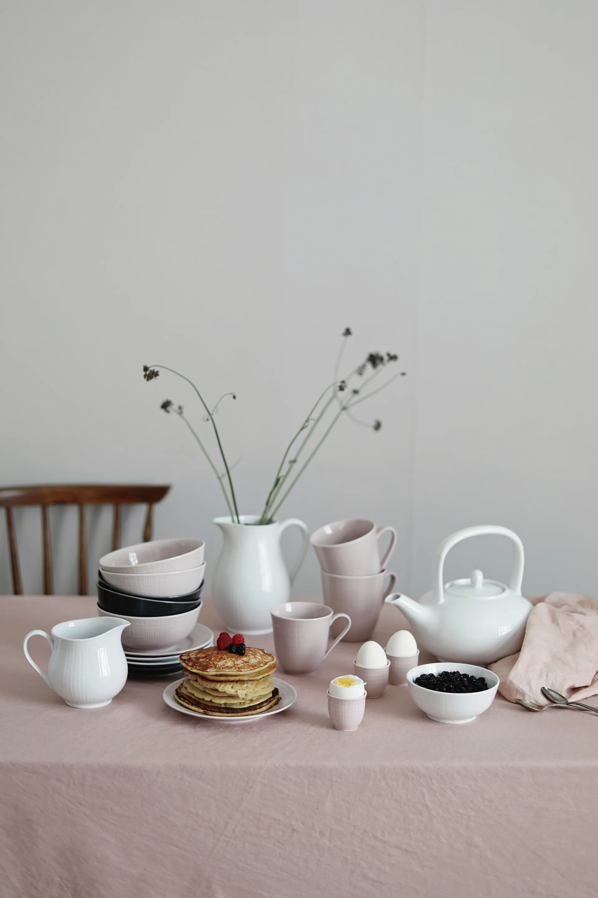Swedish Grace skål 30 cl, ros (rosa) Rörstrand