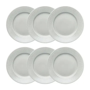 Swedish Grace tallrik 21 cm 6-pack Dimma (grå) - Rörstrand