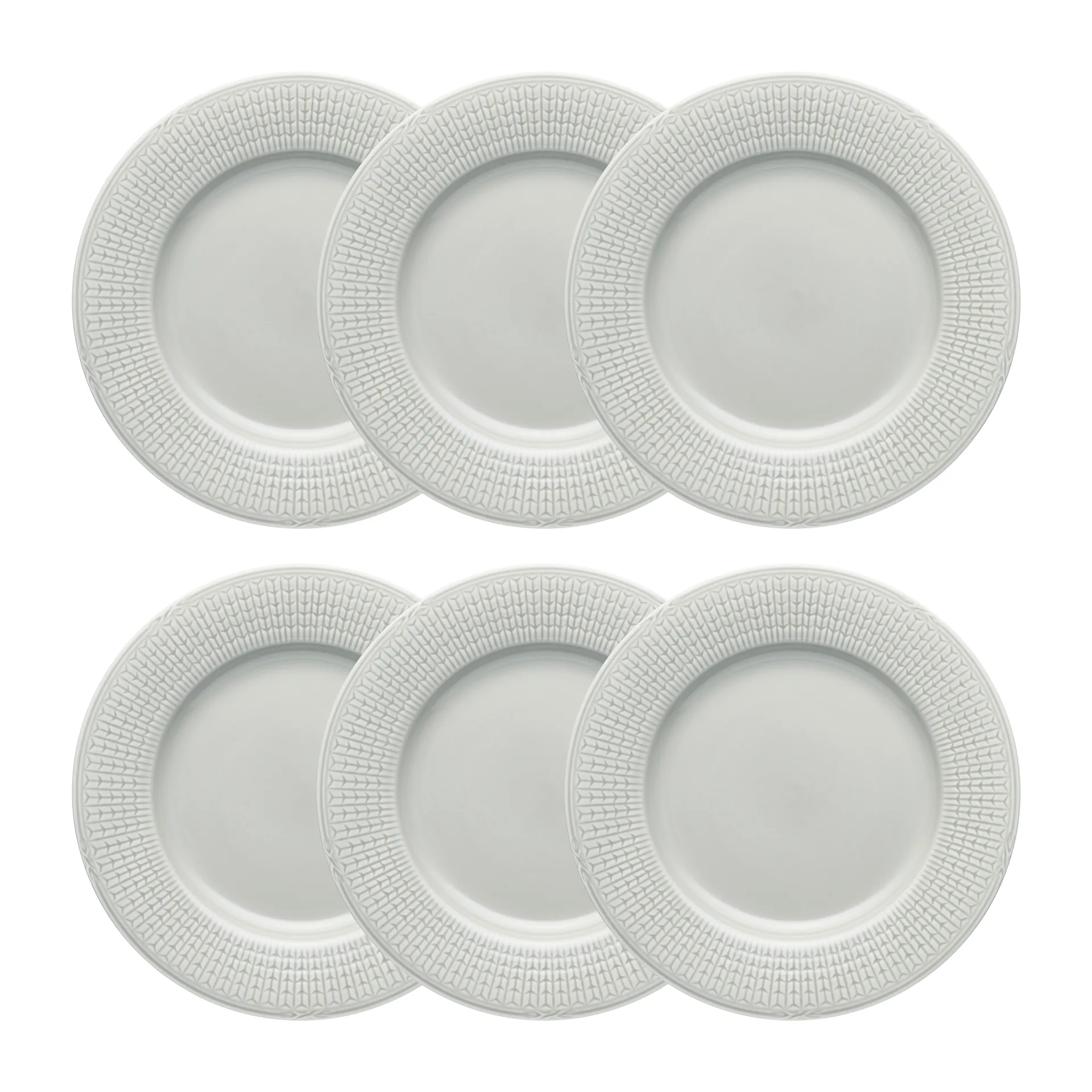 Swedish Grace tallrik Ø24 cm 6-pack Dimma (grå) Rörstrand
