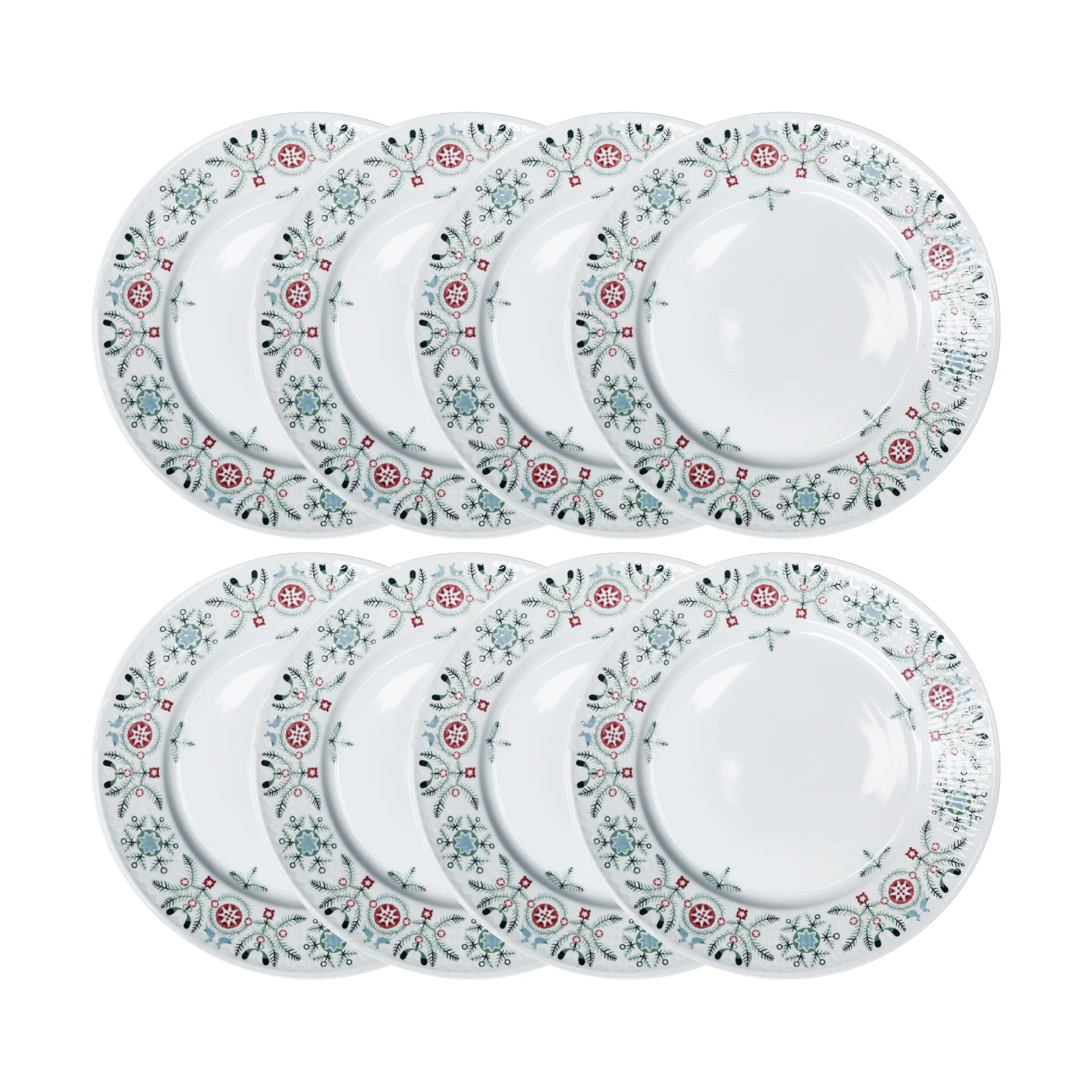 Swedish Grace Winter tallrik Ø27 cm 8-pack - Vit Rörstrand