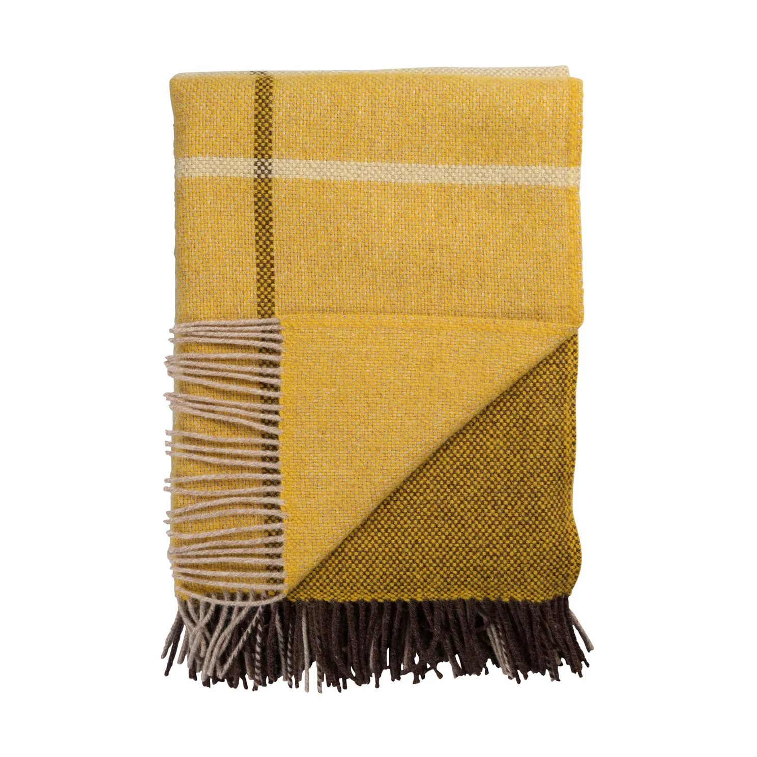 Filos pläd 145x220 cm, Yellow Røros Tweed