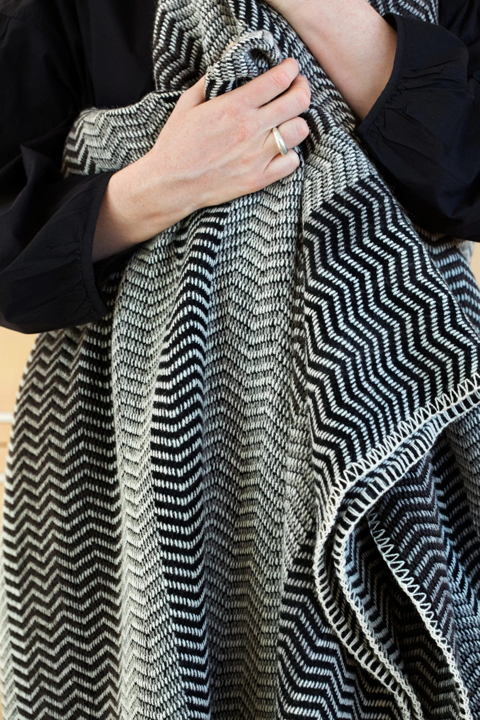 Fri filt 150x200 cm, Gray day Røros Tweed