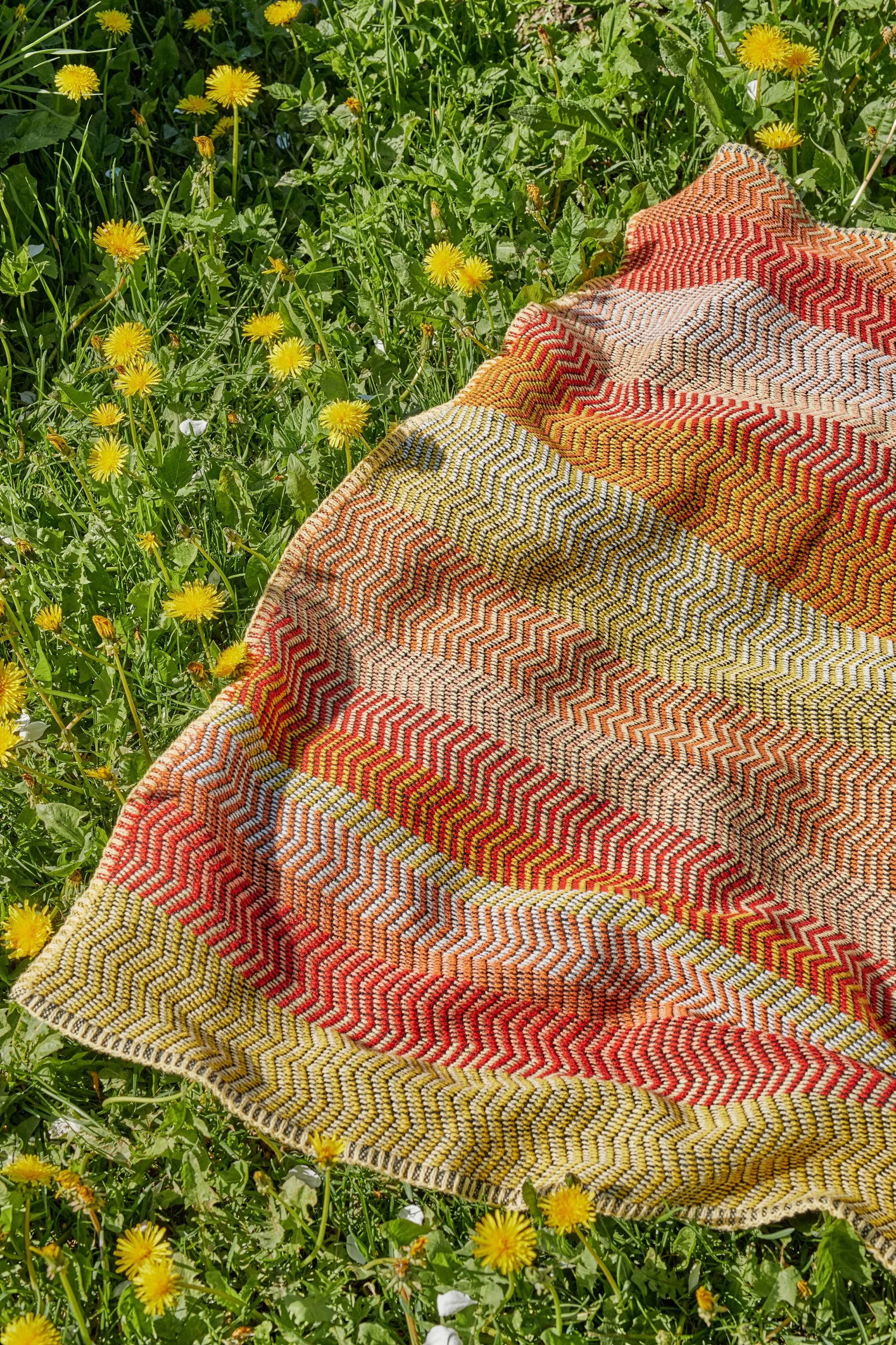 Fri filt 150x200 cm, Summer red Røros Tweed