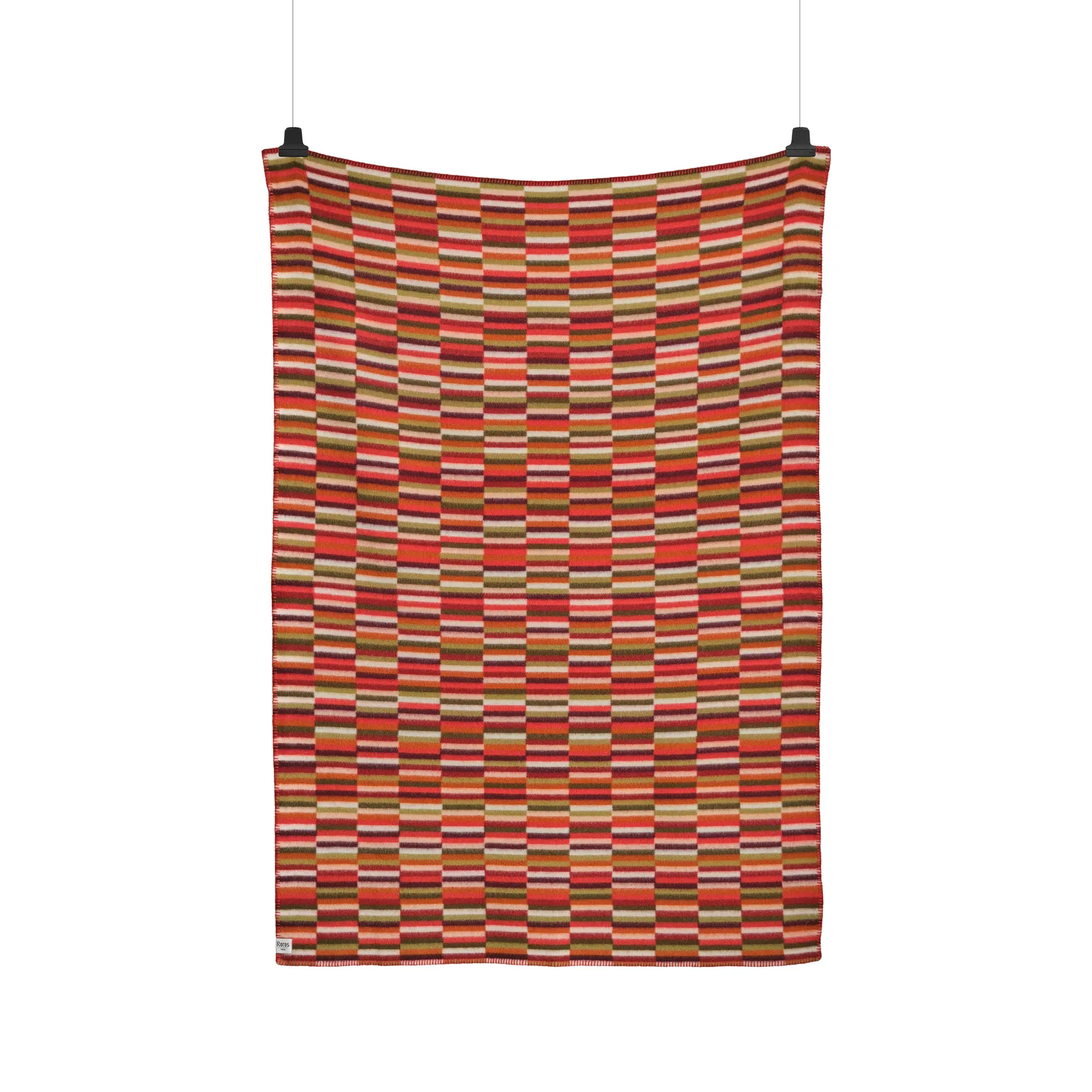 Ida filt 135x200 cm, Red shades Røros Tweed