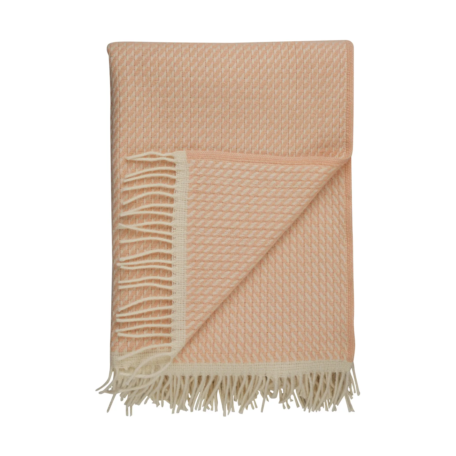 Mello pläd 150x210 cm, Powder pink Røros Tweed