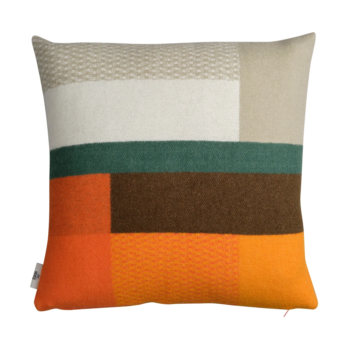 Mikkel kudde 50x50 cm, Orange Røros Tweed