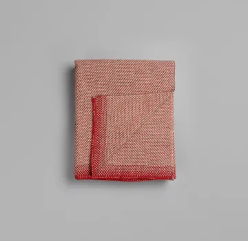 Una filt 150x200 cm - Light red - Røros Tweed