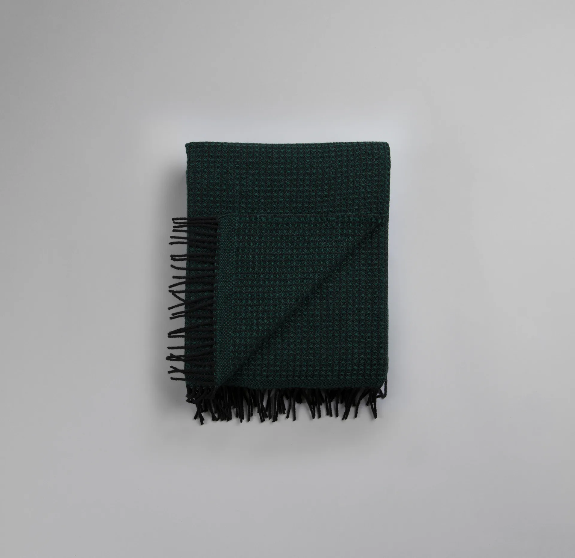 Vega pläd 150x210 cm, Dark green Røros Tweed