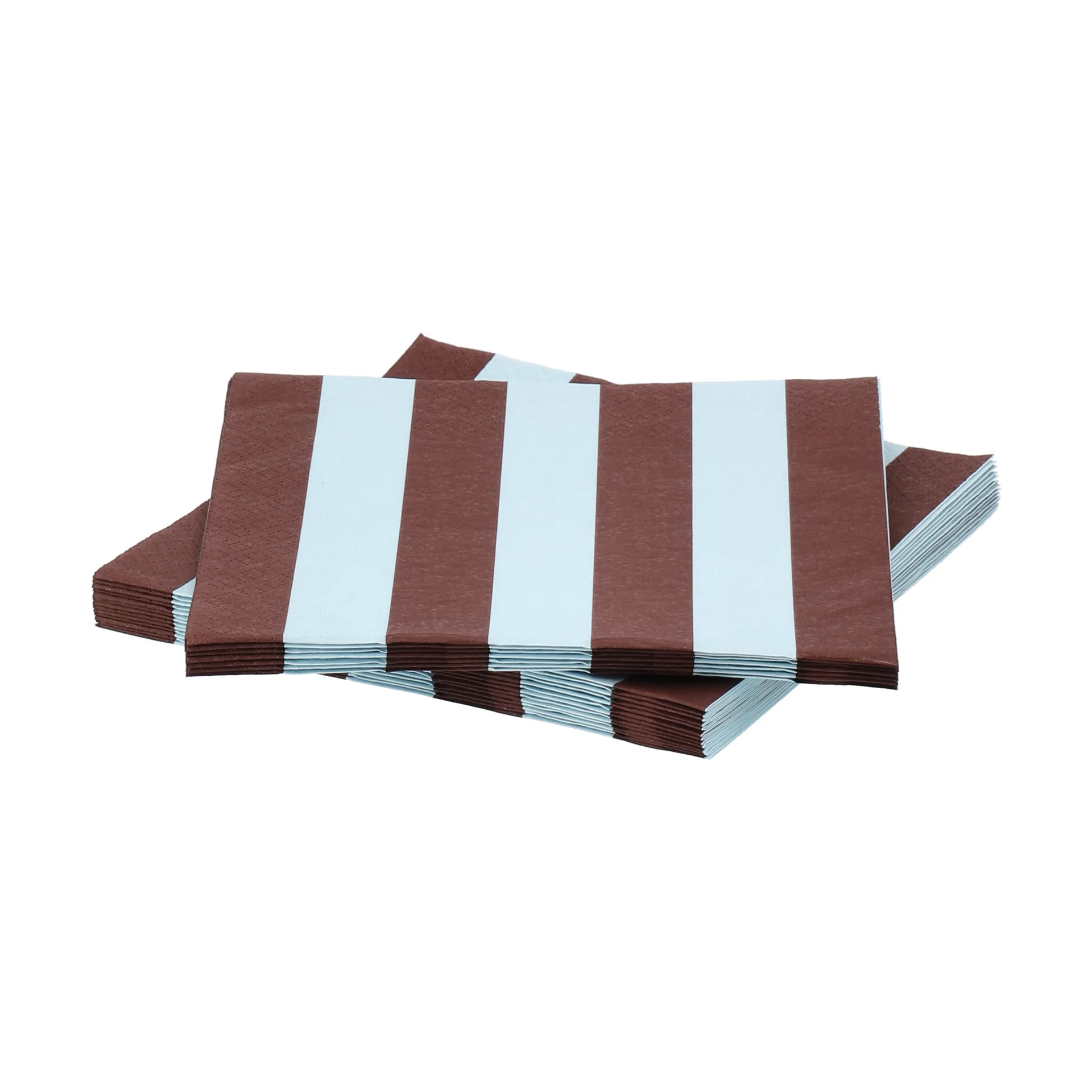 Bold Stripe pappersservett, Vinröd-blå, 20‑pack, 33×33 cm Scandi Essentials