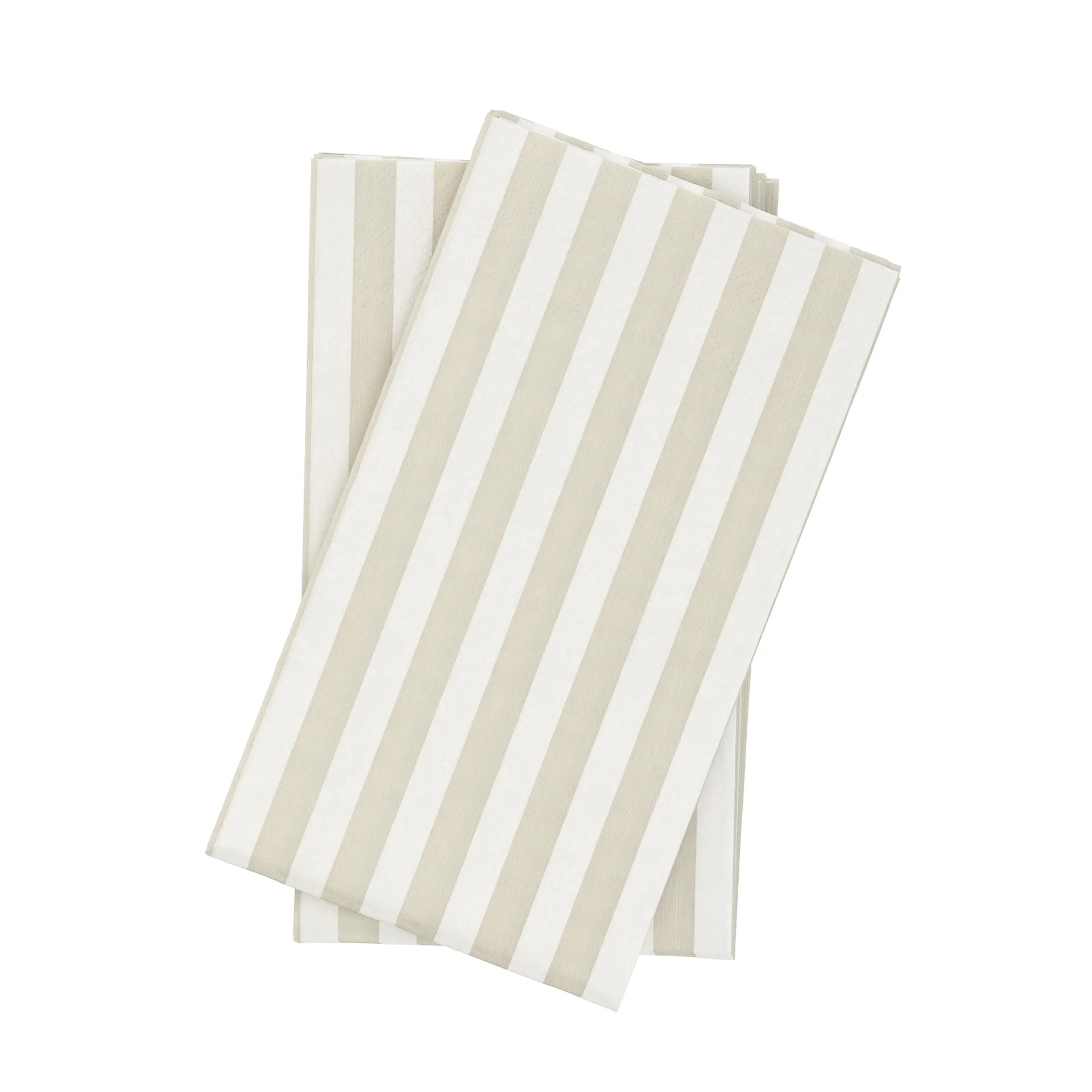 Bold Stripe pappersservett, Vit-beige, 15‑pack, 33×40 cm Scandi Essentials