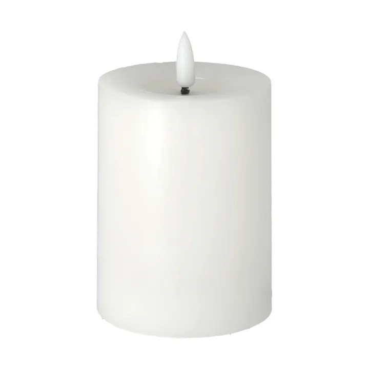 Bright Melt blockljus LED 12,5 cm - Vit - Scandi Essentials