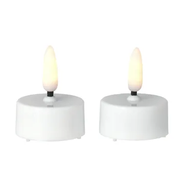 Bright värmeljus LED Ø3,8 cm 2-pack - White - Scandi Essentials