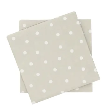 Fine dots pappersservett - Vit-beige, 20‑pack, 33×33 cm - Scandi Essentials